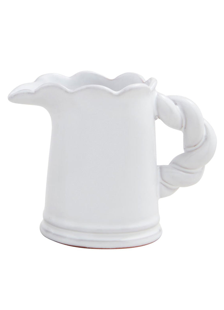Small Twisted Handle Pitcher Vase by Mud Pie