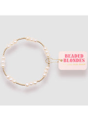 Ily Coastal Pearl Beaded Bracelet by Beaded Blondes