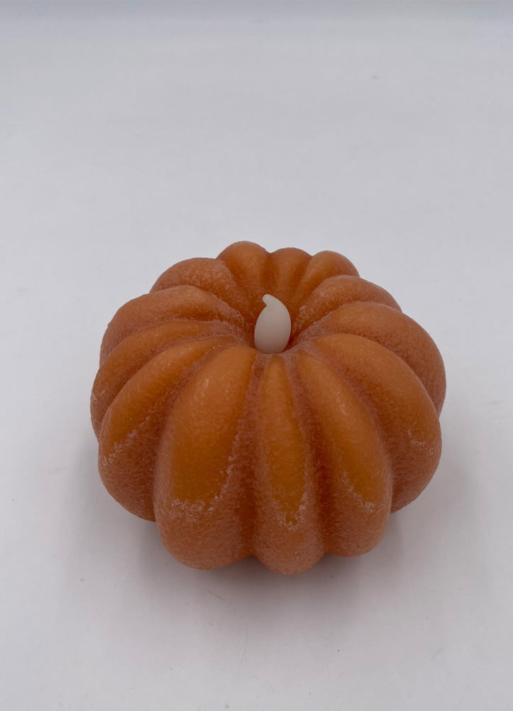 Dark Orange Flameless Candle by Mud Pie