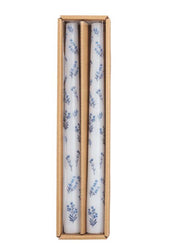 Block Print Flower Stem Taper by Mud Pie
