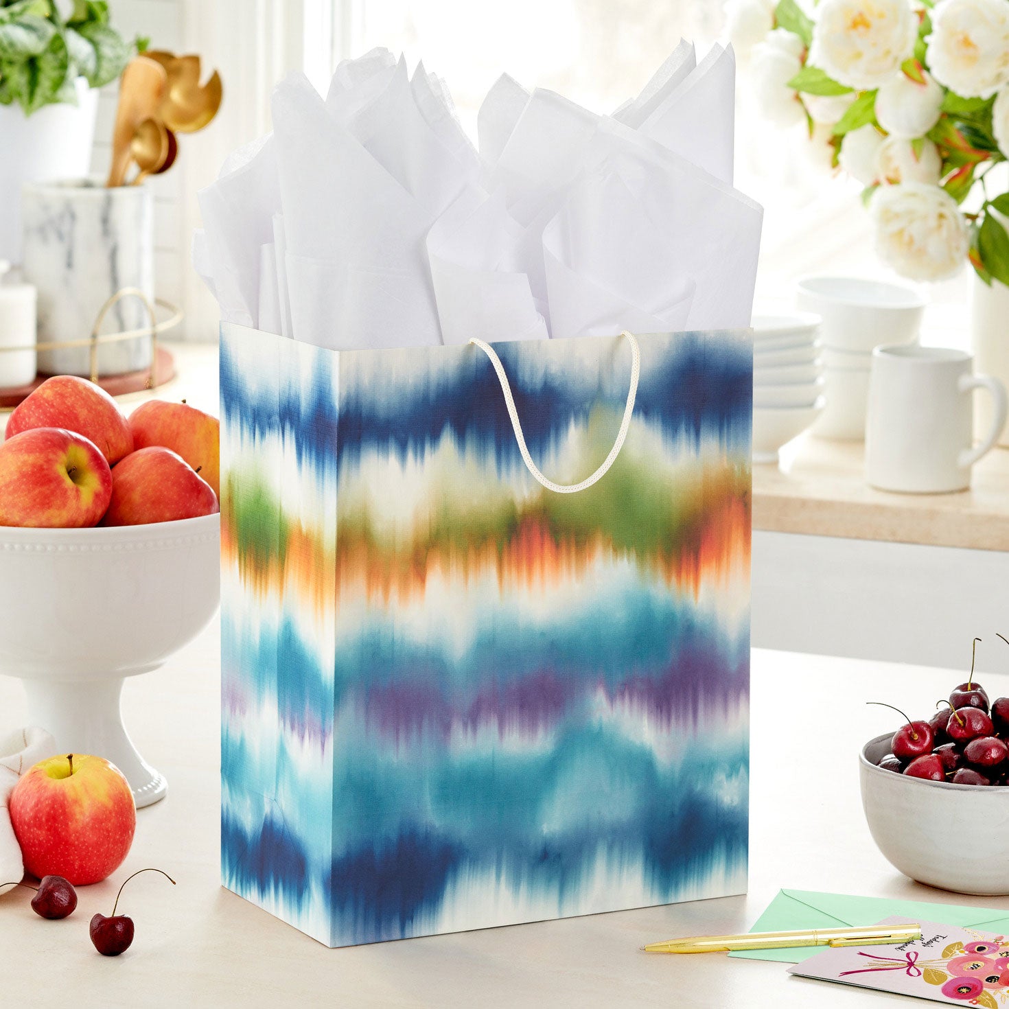 Hallmark 13'' Watercolor Ikat Large Gift Bag