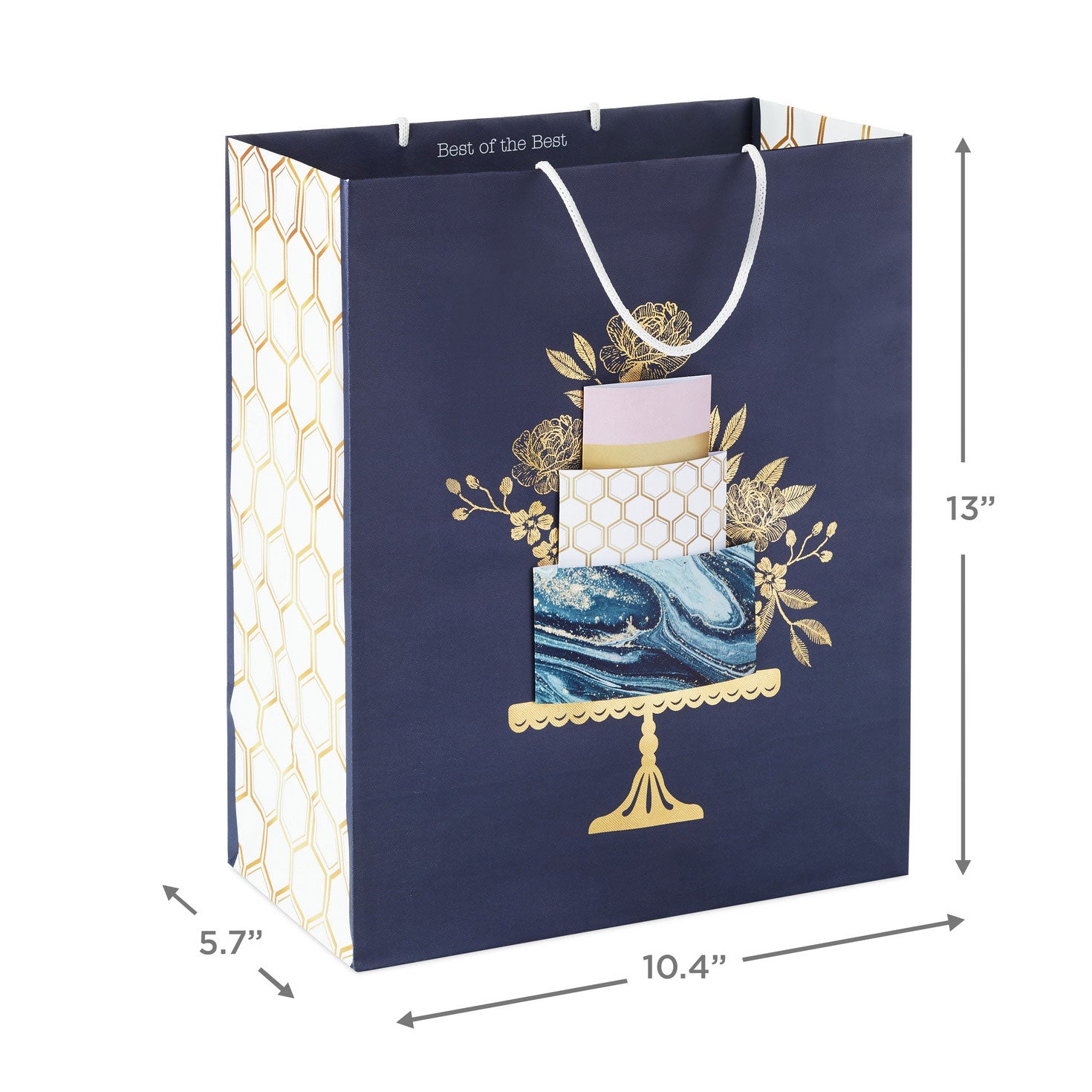 Hallmark 13'' Elegant Cake Large Gift Bag