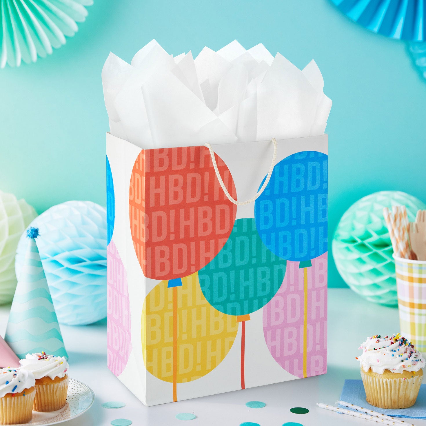 Hallmark 13'' Balloons Large Birthday Gift Bag