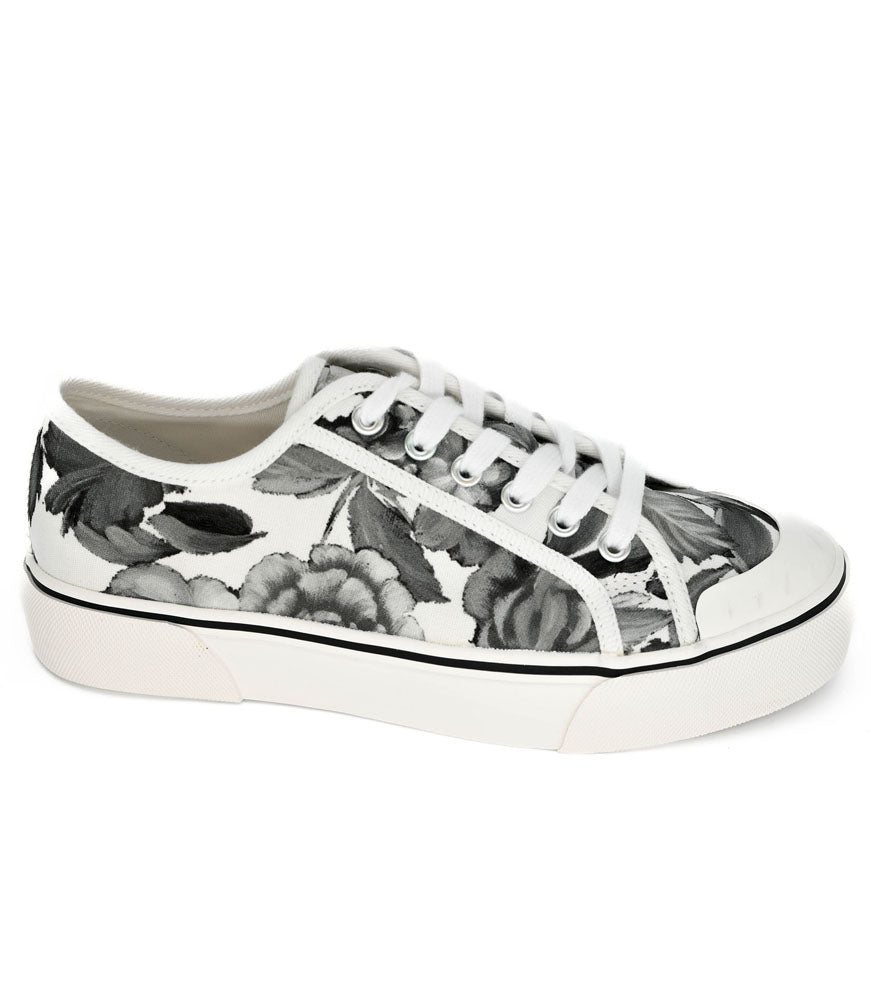 Waiting List in White Black Floral by Corkys