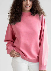 Nantucket Mock Neck in Hibiscus by chicka-d