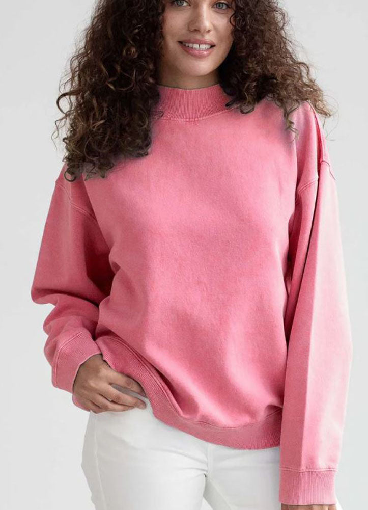 Nantucket Mock Neck in Hibiscus by chicka-d