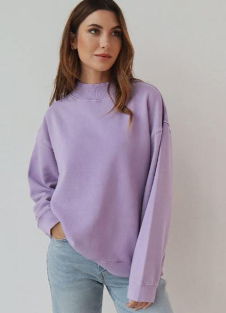 Nantucket Mock Neck in Orchid by chicka-d