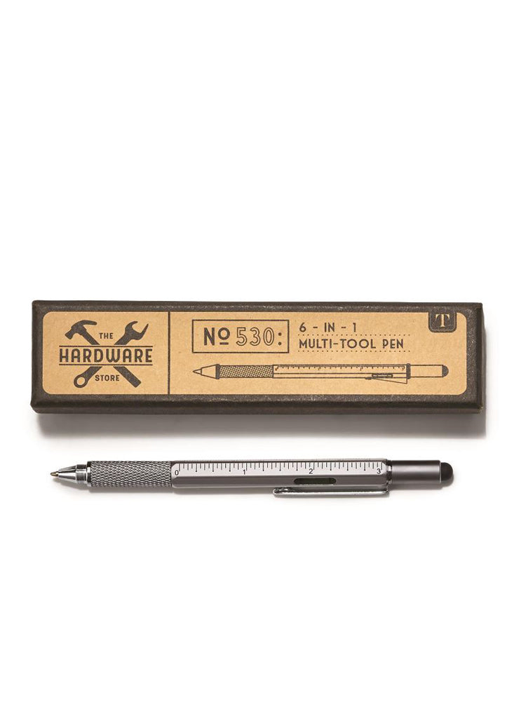 6 in 1 Multi Tool Pen in Gift Box by Twos Company