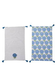 Hydrangea Dish Towels Set of 2 by Twos Company