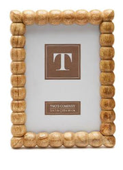 Small Hand Carved Bobbin Photo Frame by Twos Company