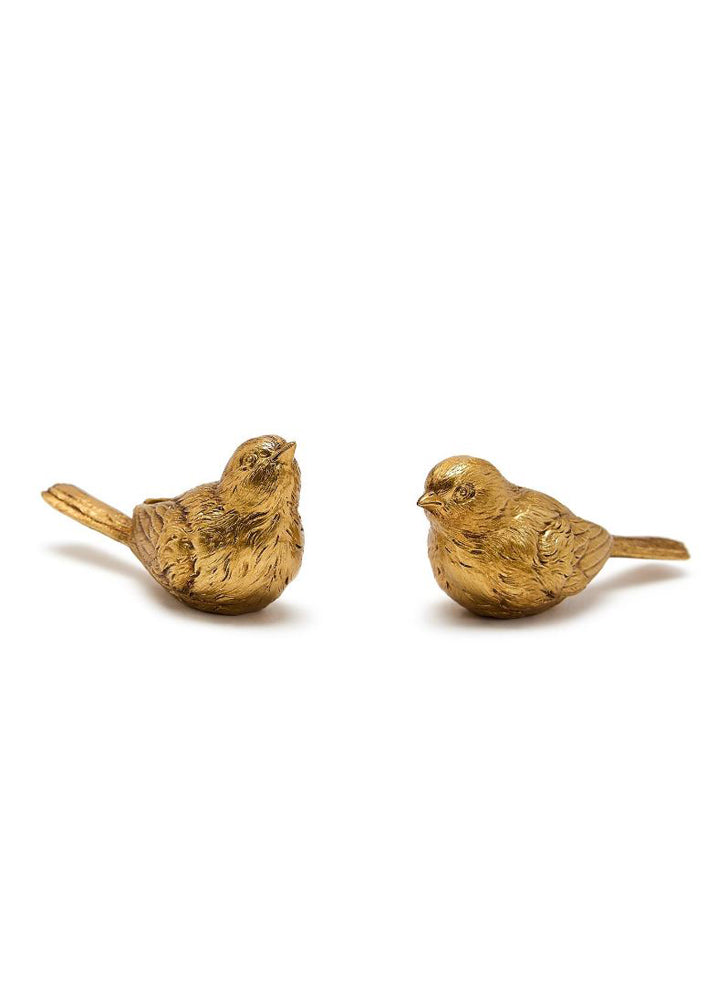 Set of 2 Golden Birds by Twos Company