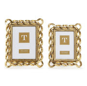 Small Gold Ribbon Frame by Twos Company