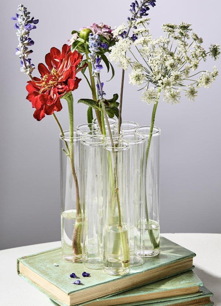 Connected Tube Flower Vase/Arranger by Twos Company