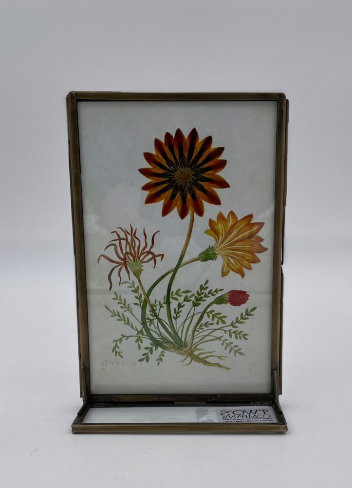 Small Double Sided Metal Photo Frame by Twos Company