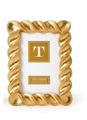 Small Twist Gold Leaf Frame by Twos Company