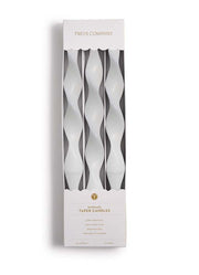 Twist and Glow White Taper Candles by Twos Company