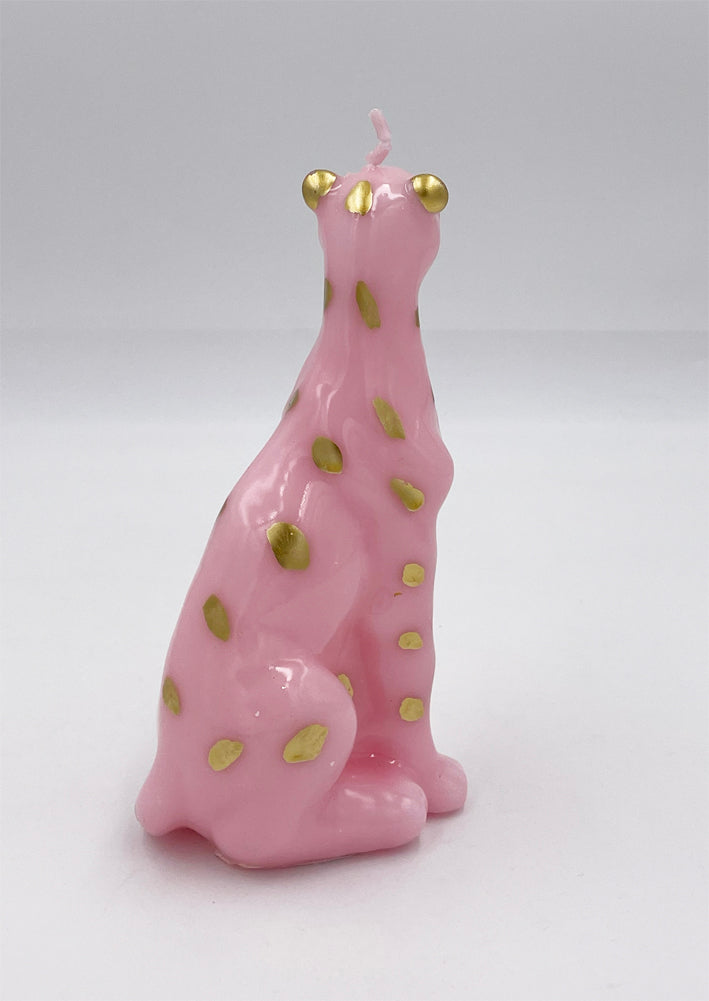 Leopard High Gloss Sculpted Candle by Twos Company
