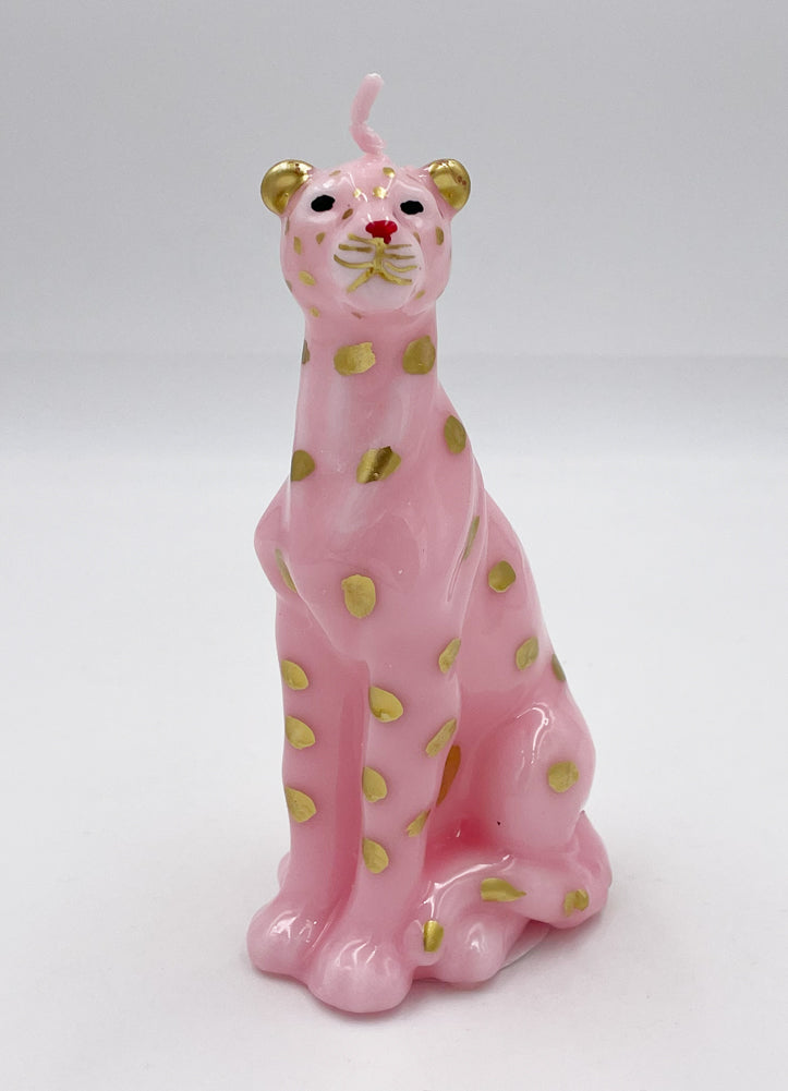 Leopard High Gloss Sculpted Candle by Twos Company