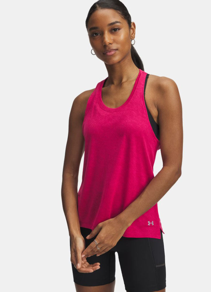 Launch Camo Singlet in Purple by Under Armour