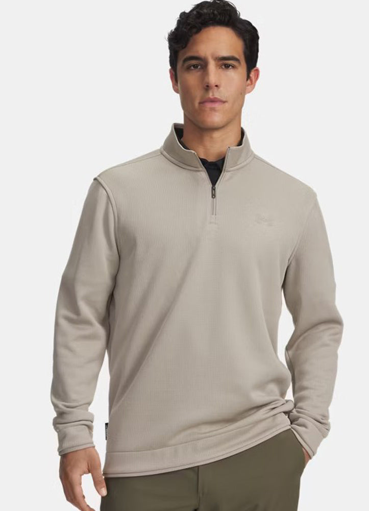 Sweater Fleece 1/4 Zip in Brown by Under Armour