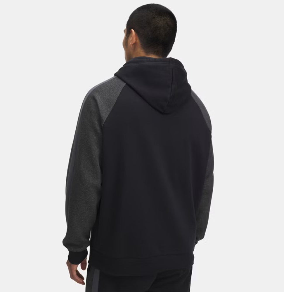 Rival Fleece Hoodie in Black by Under Armour