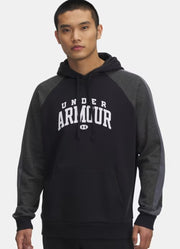 Rival Fleece Hoodie in Black by Under Armour
