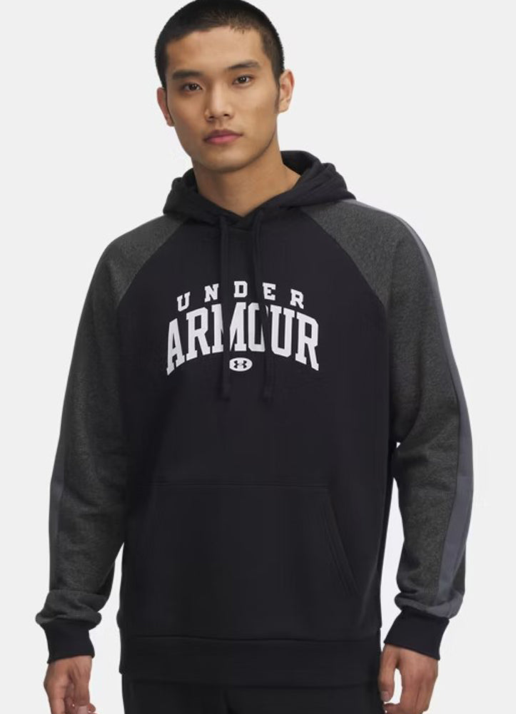 Rival Fleece Hoodie in Black by Under Armour