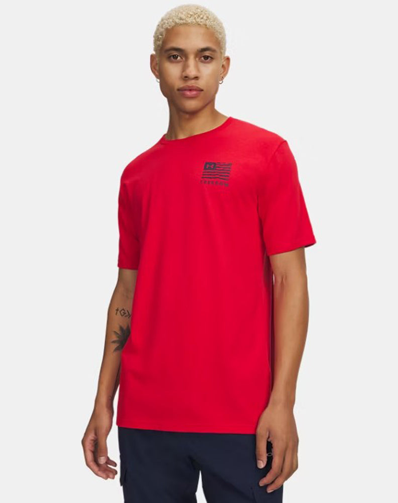 Freedom Flag USA SS in Red by Under Armour