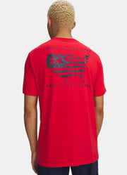 Freedom Flag USA SS in Red by Under Armour