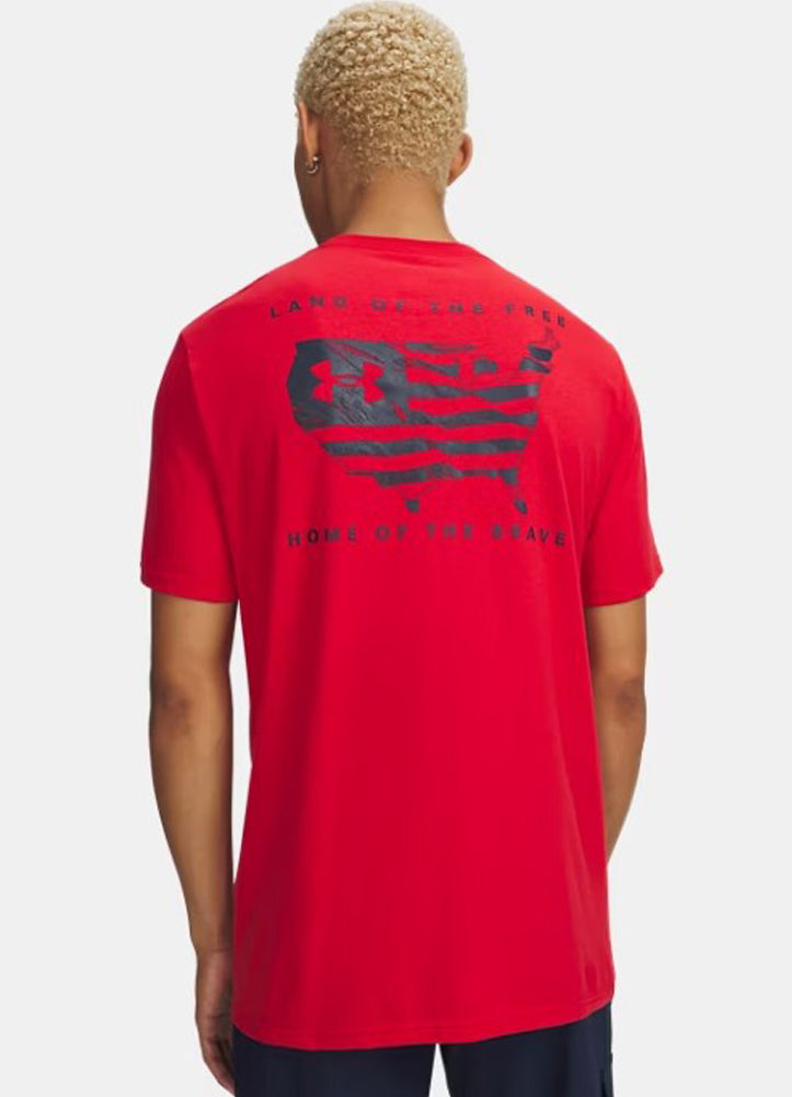 Freedom Flag USA SS in Red by Under Armour