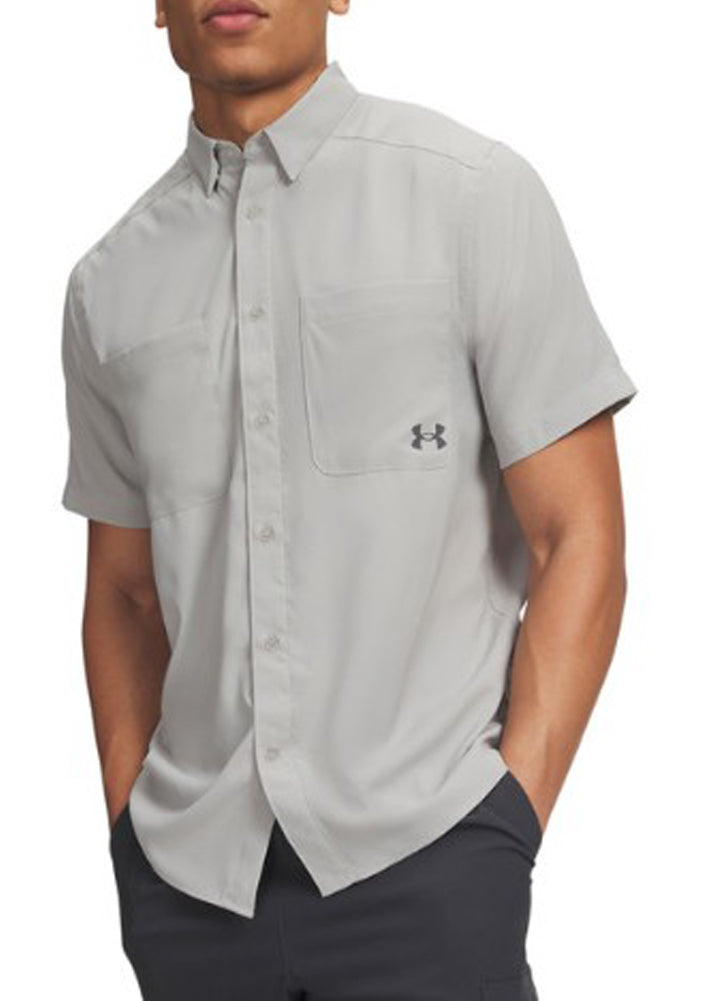 Outdoor Essential Woven SS in Grey by Under Armour