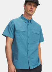 Outdoor Essential Woven SS in Blue by Under Armour