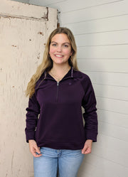 Armour Fleece Half Zip in Purple by Under Armour