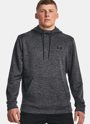 Amour Fleece Twist Emboss Hoodie in Black by Under Armour