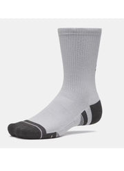 Perf Tech 6pk Crew Socks in Grey by Under Armour