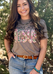 Callie Ann Stelter Give Me Jesus Tee in Shiraz by Texas True Threads
