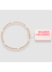 Madi Pearl Beaded Bracelet by Beaded Blondes