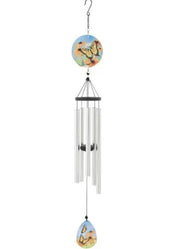 Swallowtail Butterfly Glass Art Chime by Carson Home Accents
