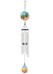 Tractor Glass Art Chime by Carson Home Accents