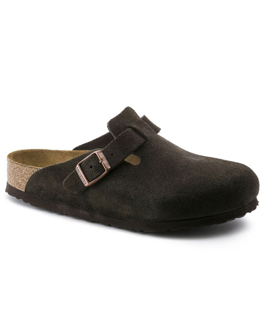 Boston Soft Footbed in Mocha Regular Width by Birkenstock