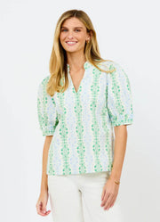 Colette Heirloom Vine Green Top by Mary Square