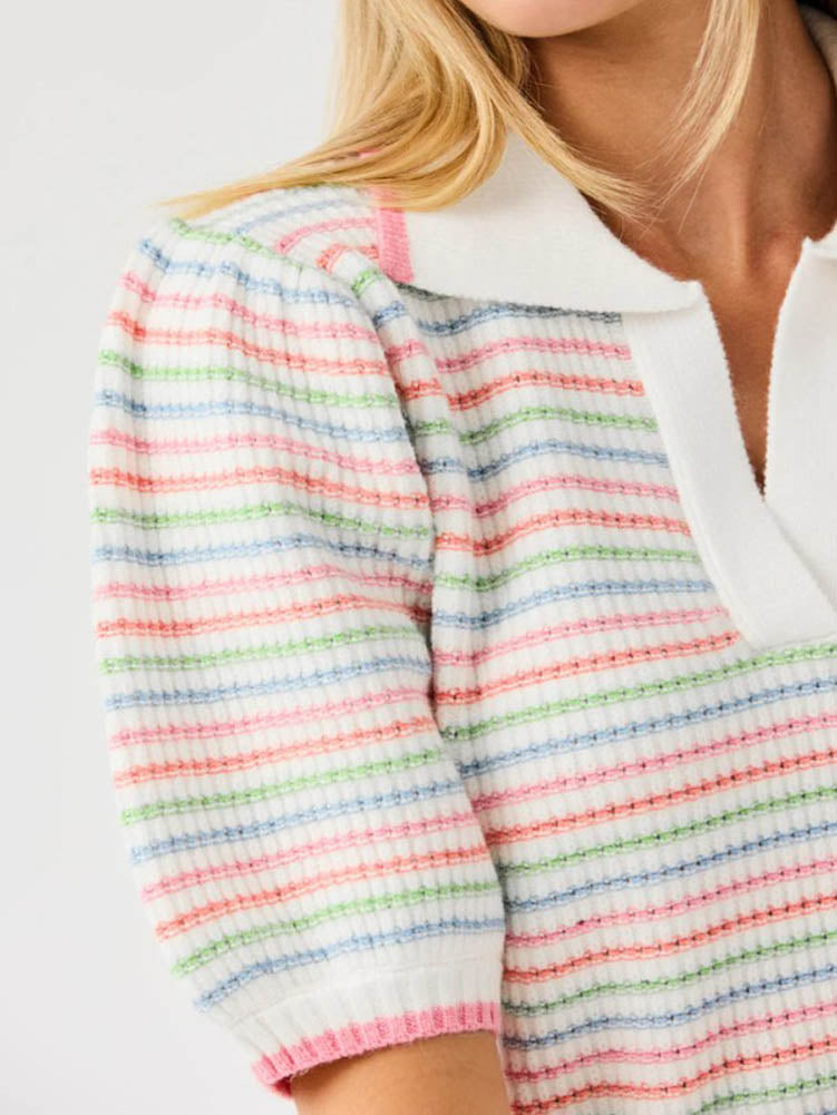 Emma Ivory Multi Sweater by Mary Square