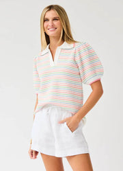 Emma Ivory Multi Sweater by Mary Square