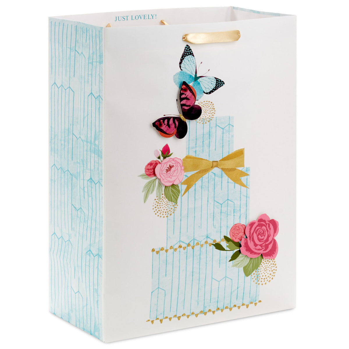 Hallmark 20'' Butterfly Cake Jumbo Gift Bag