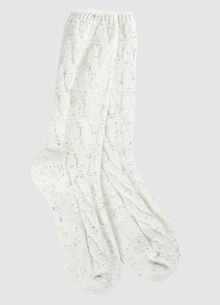 Vanilla Confetti Socks by Crescent Sock Co