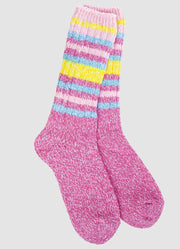 Ibis Rose Stripe Socks by Crescent Sock Company