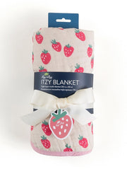 Strawberries + Cream Itzy Blanket by Itzy Ritzy
