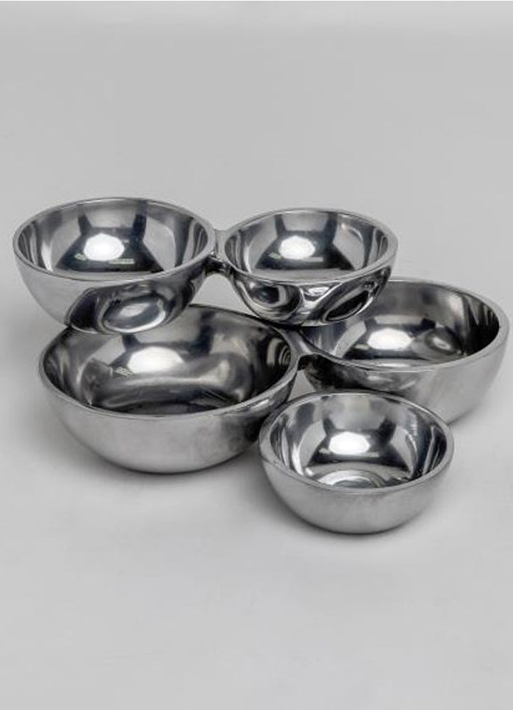 Silver 5 Cluster Bowl by ihi