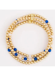 Lidia Blue & White Bracelet by Michelle McDowell