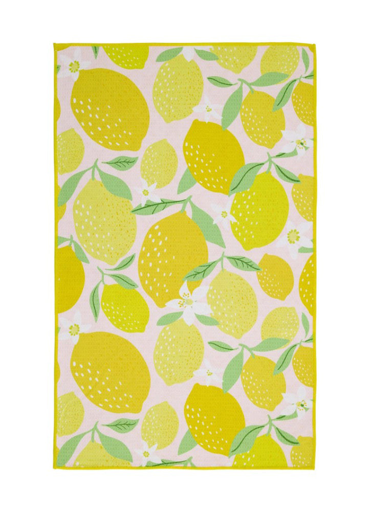 Lemon Squeeze Printed Microfiber Dish Towel by Design Imports
